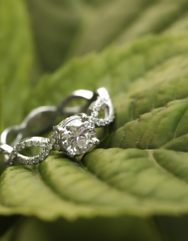 0,79 Ct Round Cut Diamond Ring