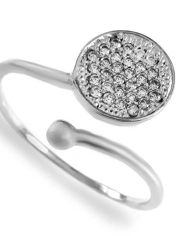 0,19 Ct Round Cut Diamond Ring