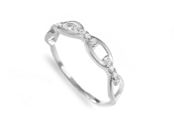 0,072 Ct Round Cut Diamond Ring