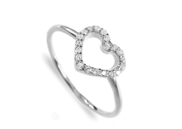 0,1 Ct Round Cut Diamond Ring