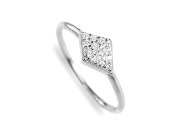 0,072 Ct Round Cut Diamond Ring