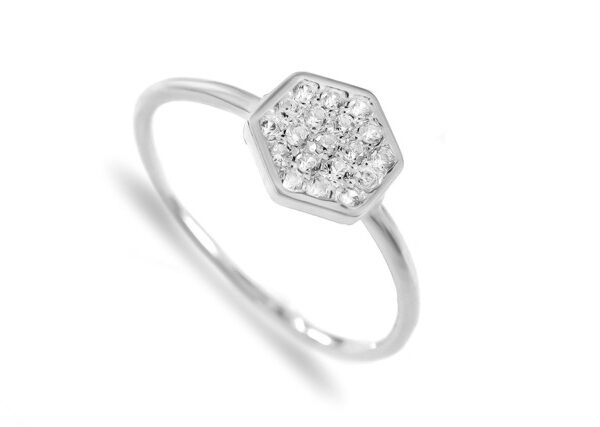 0,152 Ct Round Cut Diamond Ring