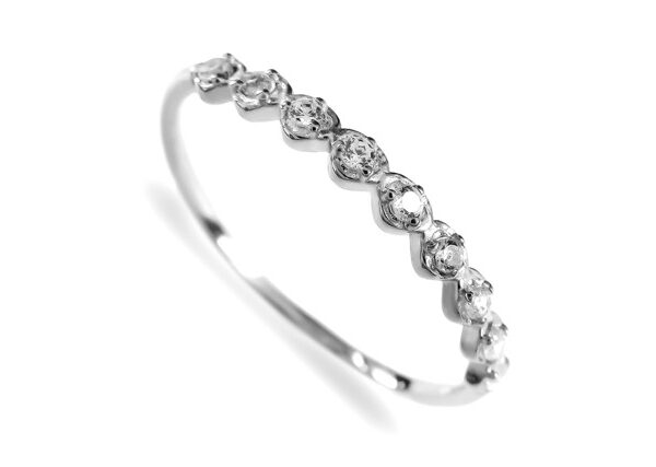 0,072 Ct Round Cut Diamond Ring