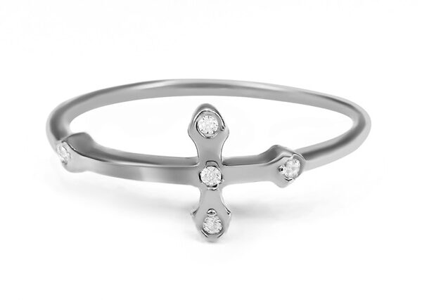 0,025 Ct Round Cut Diamond Ring