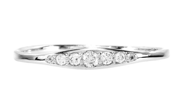 0,087 Ct Round Cut Diamond Ring