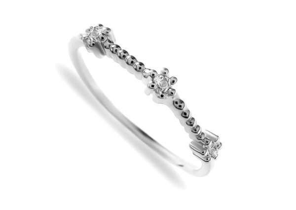 0,042 Ct Round Cut Diamond Ring