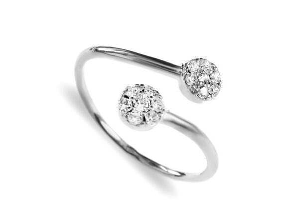 0,124 Ct Round Cut Diamond Ring