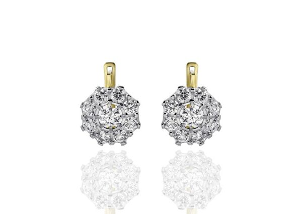 2,51 Ct Round Cut Diamond Earring