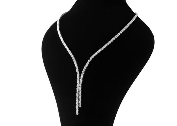6,52 Ct Round Cut Diamond Necklace