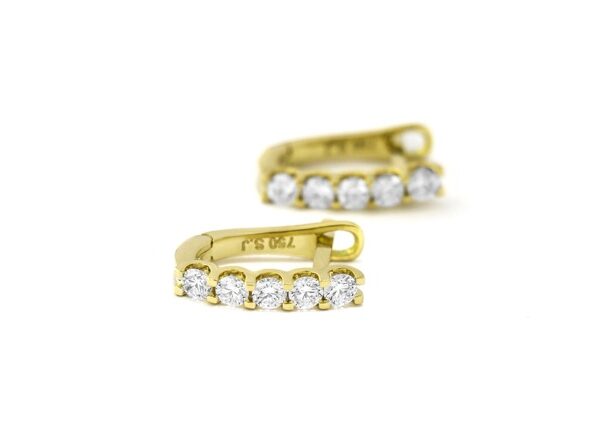 1,04 Ct Round Cut Diamond Earring