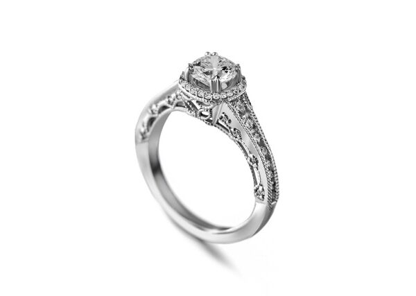 1,28 Ct Round Cut Diamond Ring