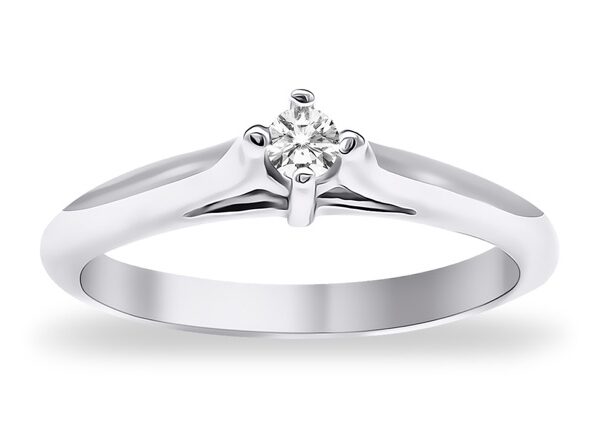 0,07 Ct Round Cut Diamond Ring