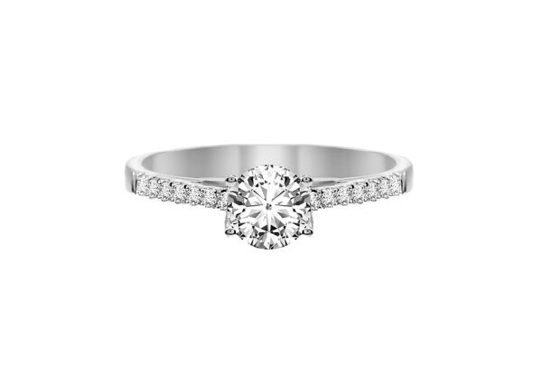 1,01 Ct Round Cut Diamond Ring