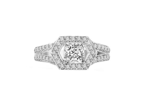 1,17 Ct Princess Cut Diamond Ring