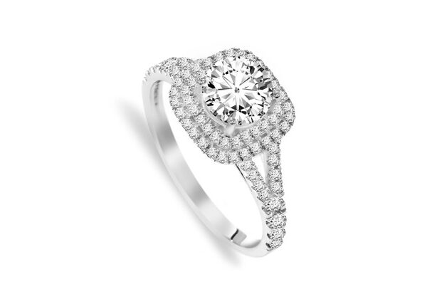 1,24 Ct Round Cut Diamond Ring