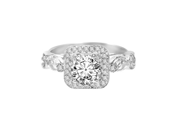 0,76 Ct Round Cut Diamond Ring