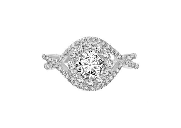 1,05 Ct Round Cut Diamond Ring