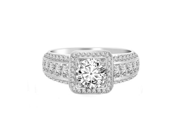 1,58 Ct Round Cut Diamond Ring