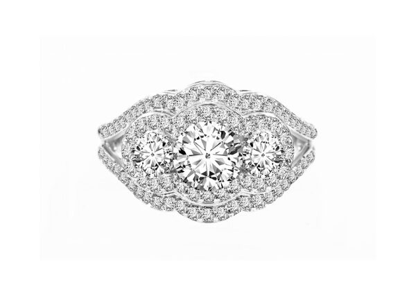 1,97 Ct Round Cut Diamond Ring