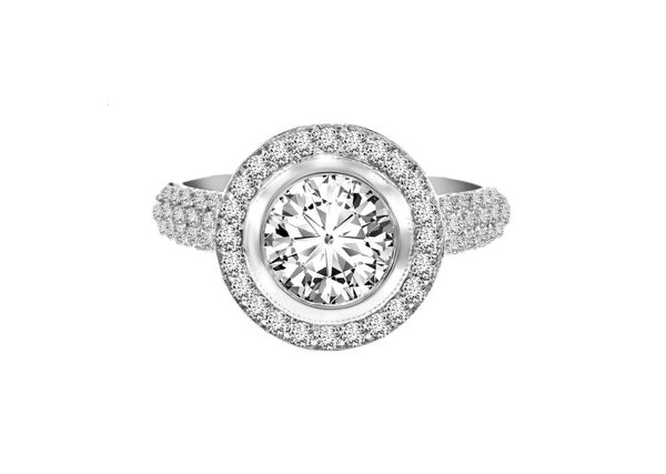 1,63 Ct Round Cut Diamond Ring