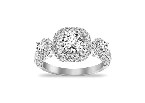 1,69 Ct Round Cut Diamond Ring