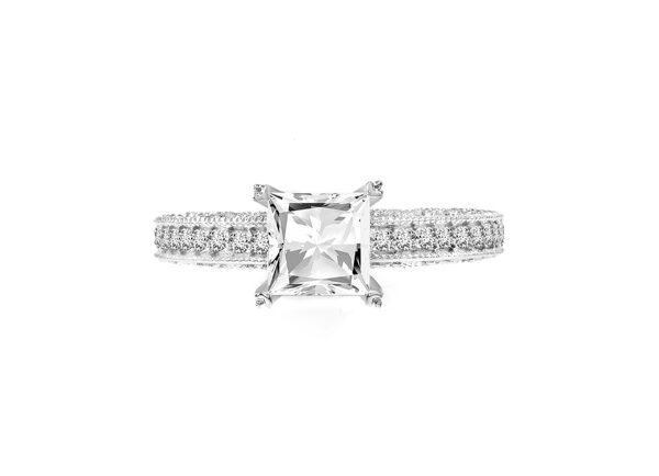 1,28 Ct Princess Cut Diamond Ring