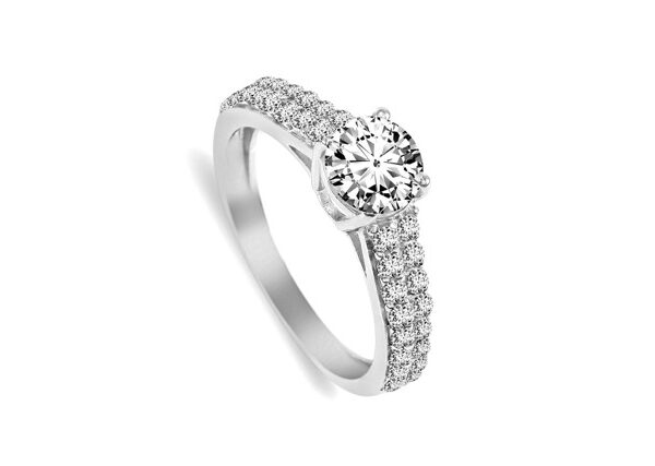 1,33 Ct Round Cut Diamond Ring