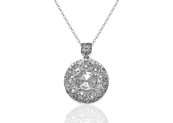 2,52 Ct Round Cut Diamond Necklace