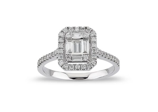 0,5 Ct Round Cut Diamond Ring